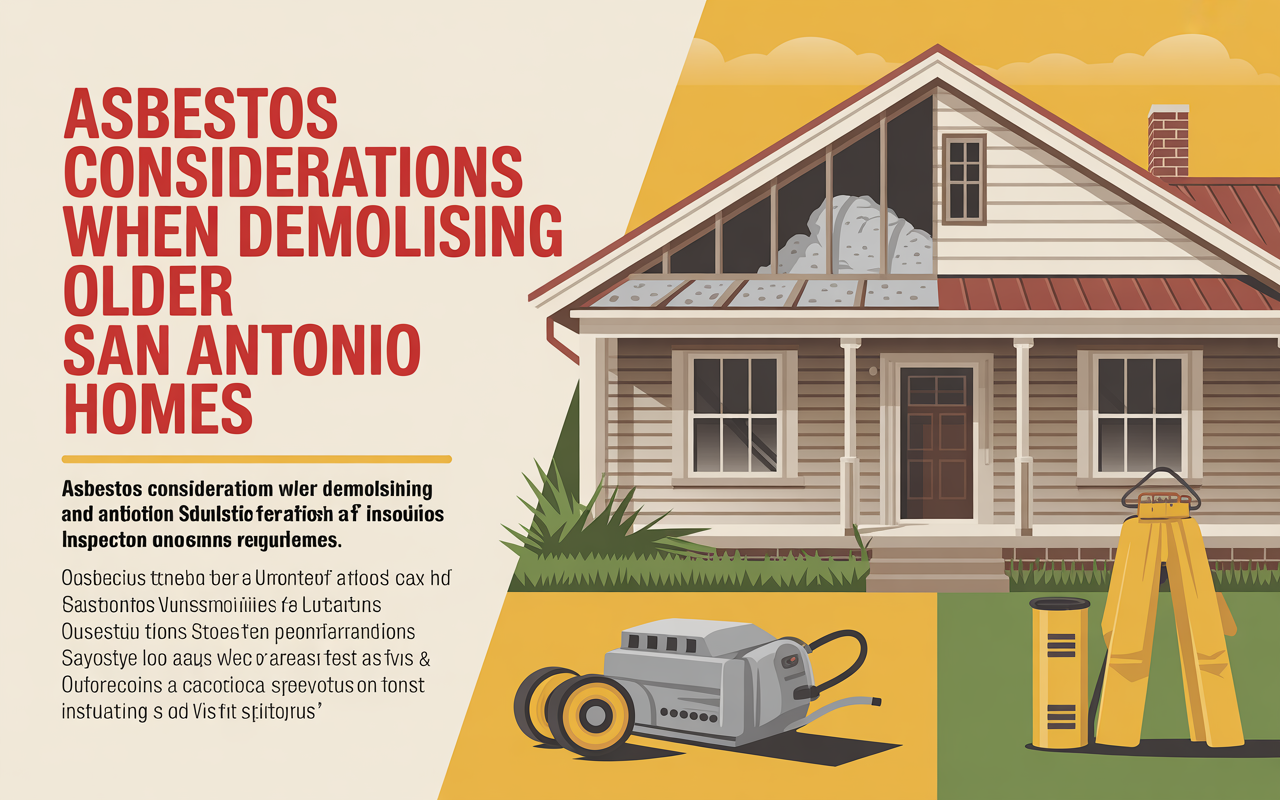 Asbestos Considerations When Demolishing Older San Antonio Homes