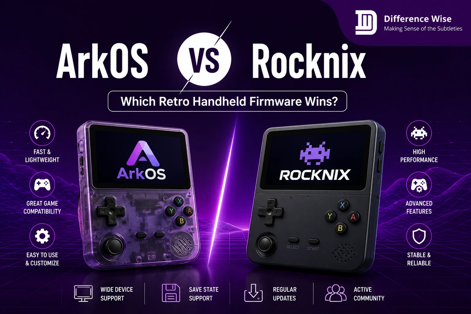 ArkOS vs Rocknix