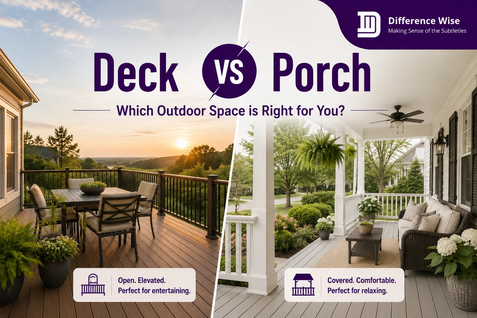Deck vs Porch Explained
