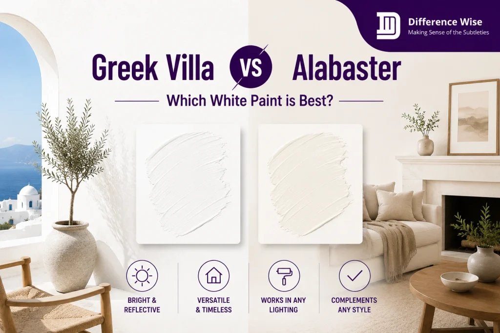 Greek Villa vs Alabaster explained