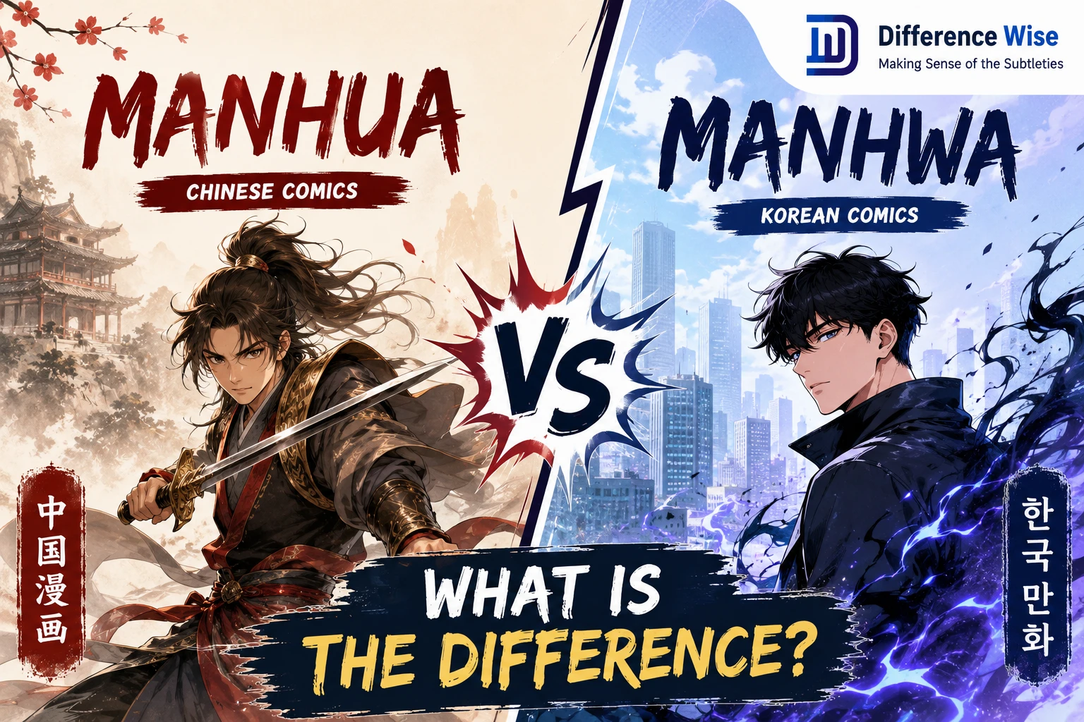 manhua vs manhwa