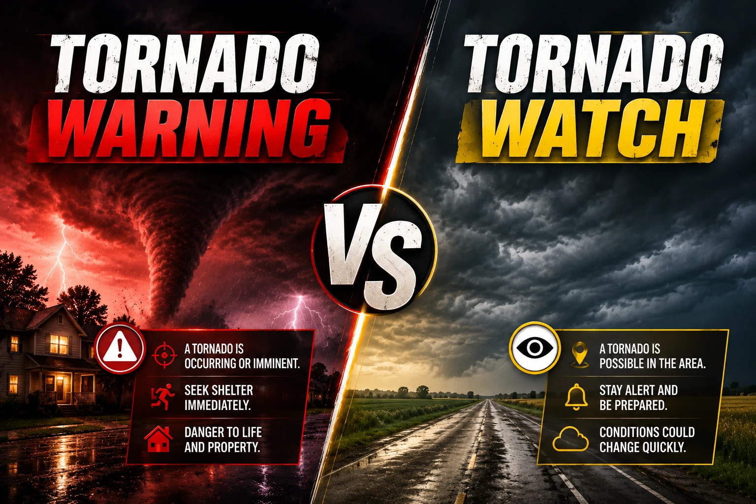 tornado warning vs watch