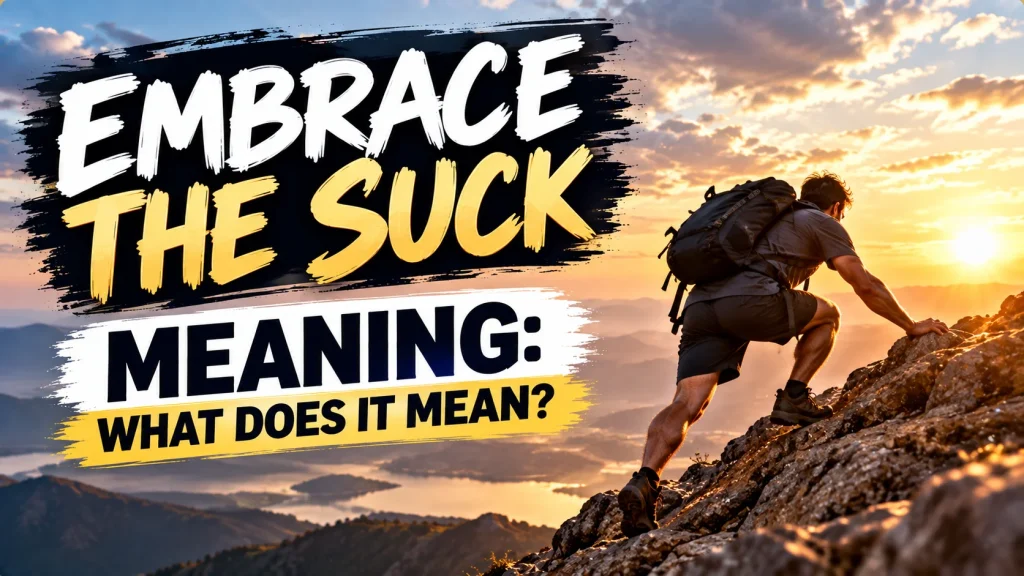 embrace the suck meaning