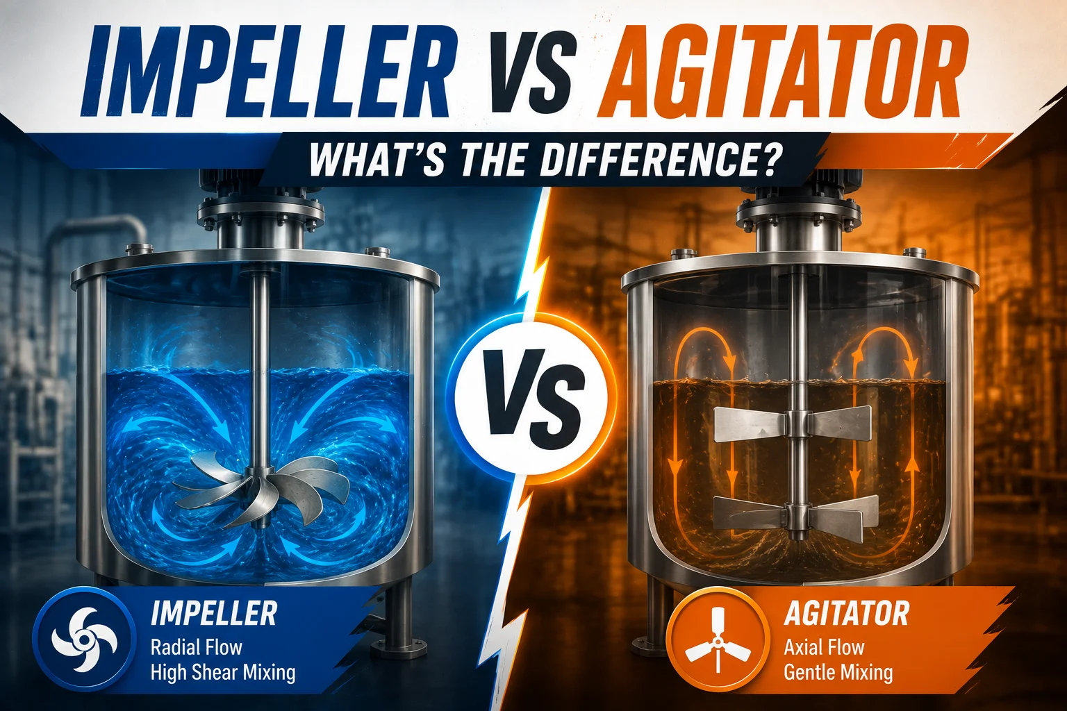 impeller vs agitator