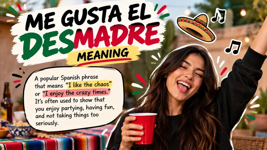 me gusta el desmadre meaning explained