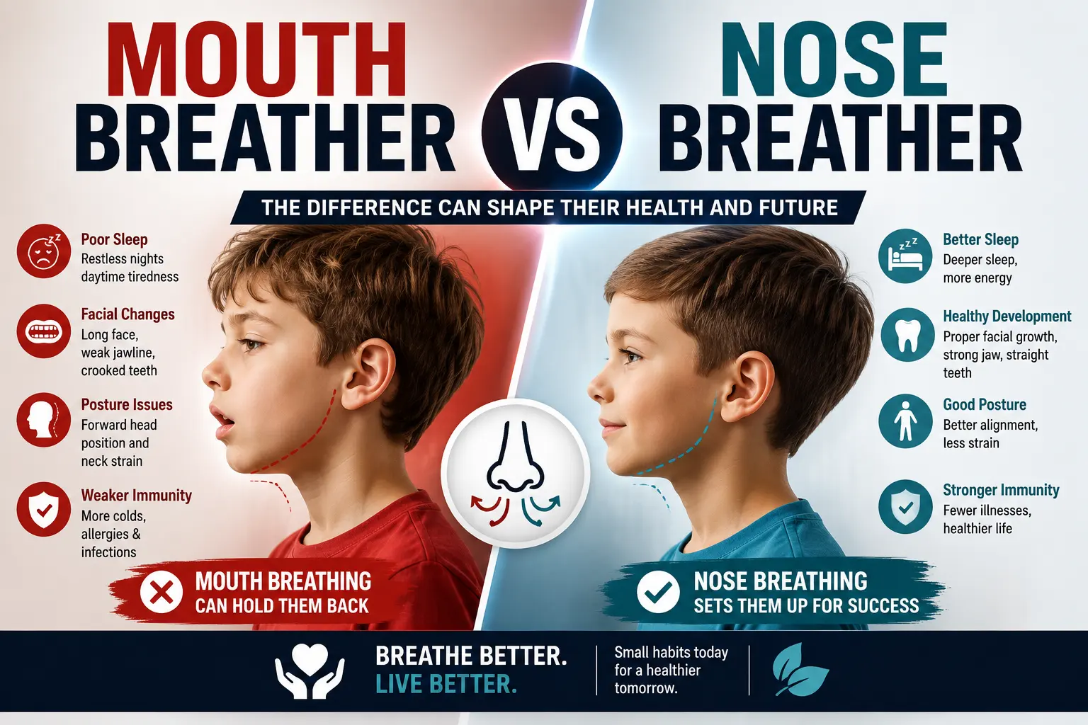 mouth breather vs nose breather