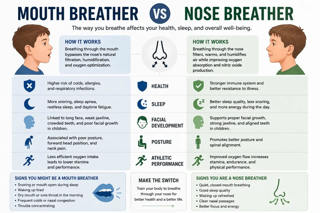 mouth breather vs nose breather explained