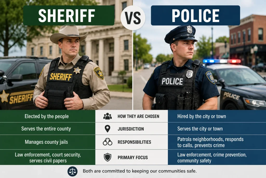 sheriff vs police differences